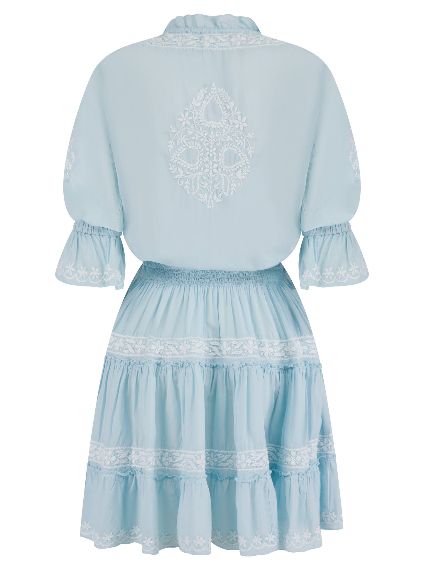 Amar Sky Blue Mini Dress