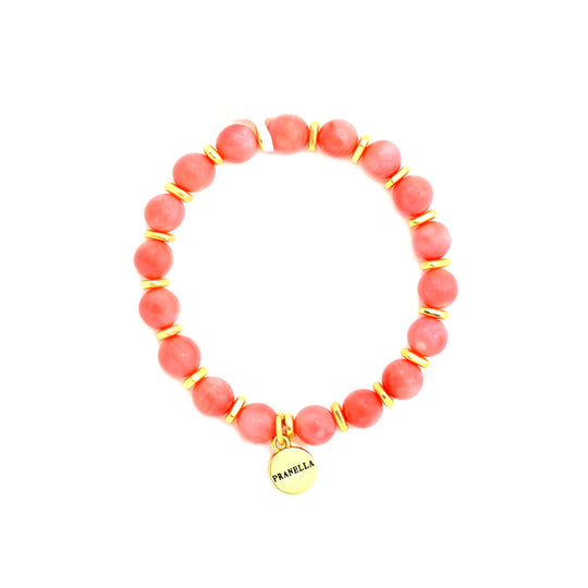Load image into Gallery viewer, Apricot Coral Bracelet - Bracelet
