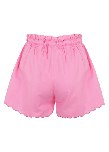 Scallop Drawstring Short Clavell Pink
