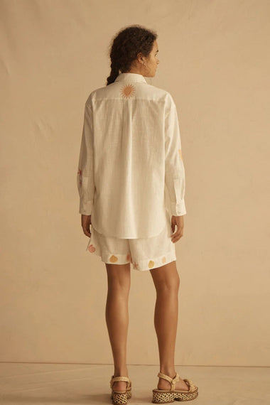 Embroidered Long Sleeve Shirt Alcio