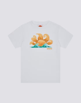 Sun Print Short Sleeved White T-shirt