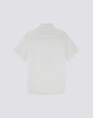 Linen Shirt White Short Sleeved