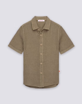 Linen Shirt Safari Short Sleeved