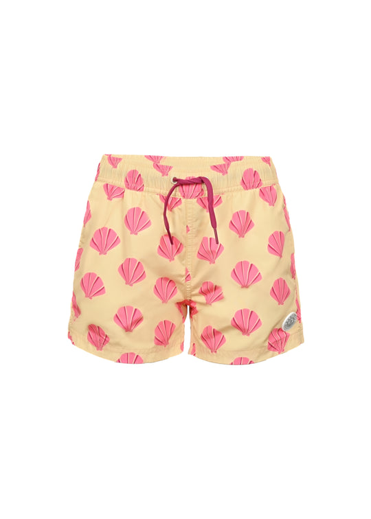 Load image into Gallery viewer, Boy Shorts Beach Shells - Swim Shorts

