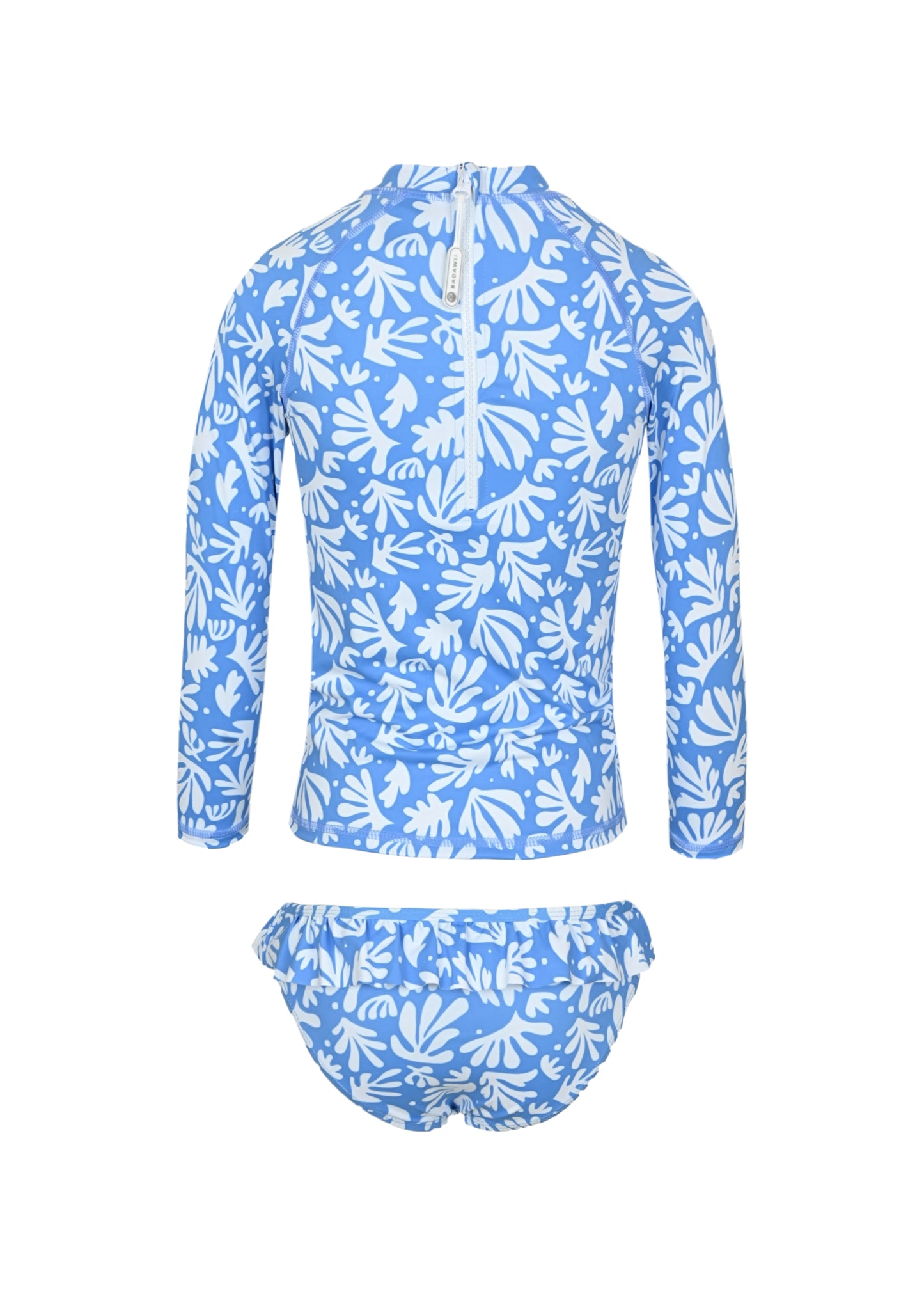 Load image into Gallery viewer, Girl Set Long Sleeve Deep Blue Corals - Set
