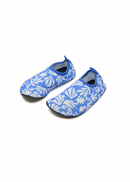 Non Slip Deep Blue Corals Shoes - Shoes