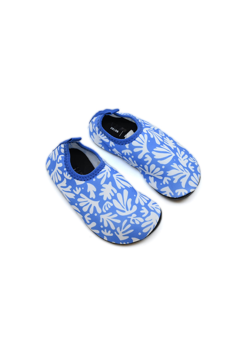 Non Slip Deep Blue Corals Shoes