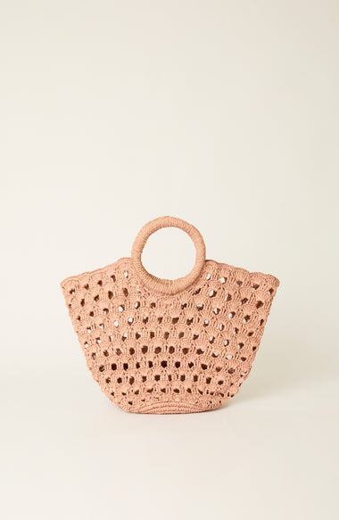 Primo Round Perf Tote Bag Petal