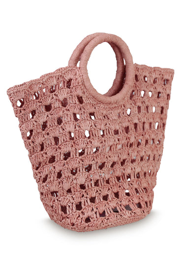 Primo Round Perf Tote Bag Petal