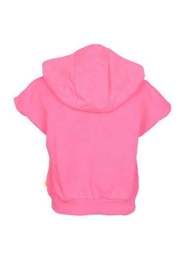 Girls Pink Hooded Top and Short Set - Set