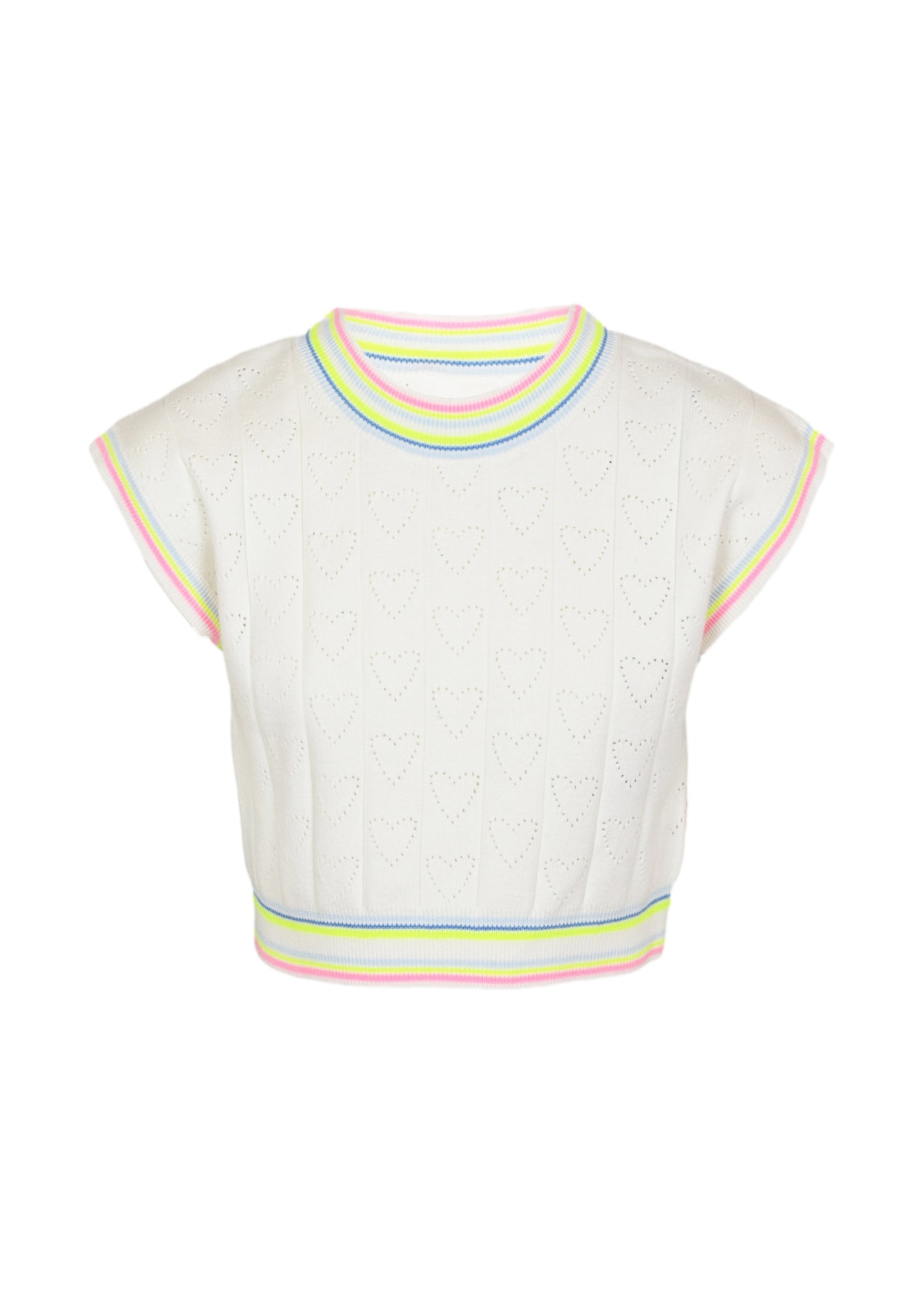 Load image into Gallery viewer, Girls Ivory Heart Top and Skirt Set - Set
