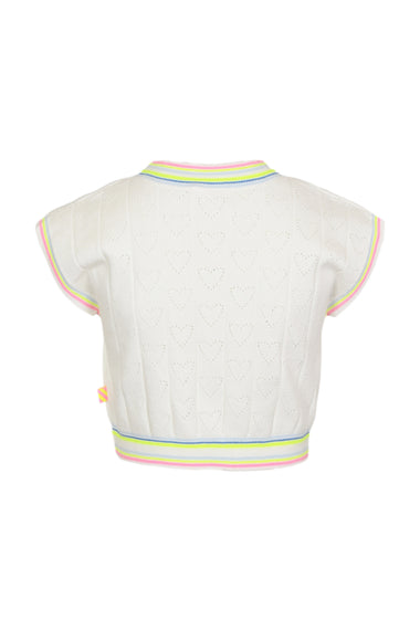 Girls Ivory Heart Top and Skirt Set - Set