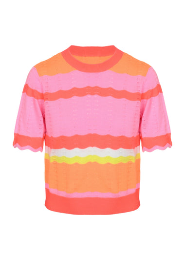 Girls Multi/Print Knit Top & Short Set - Set