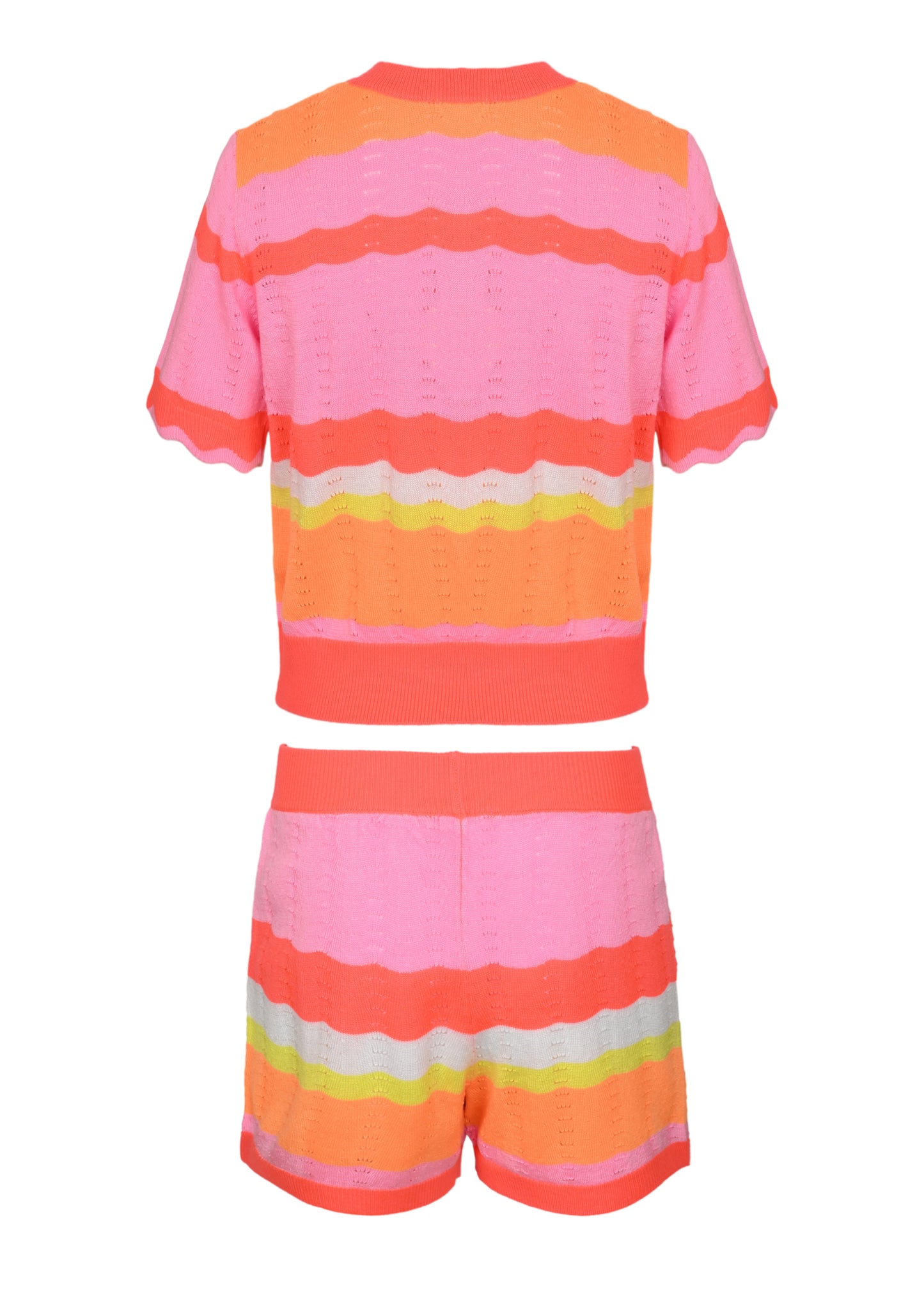 Load image into Gallery viewer, Girls Multi/Print Knit Top &amp;amp; Short Set - Set
