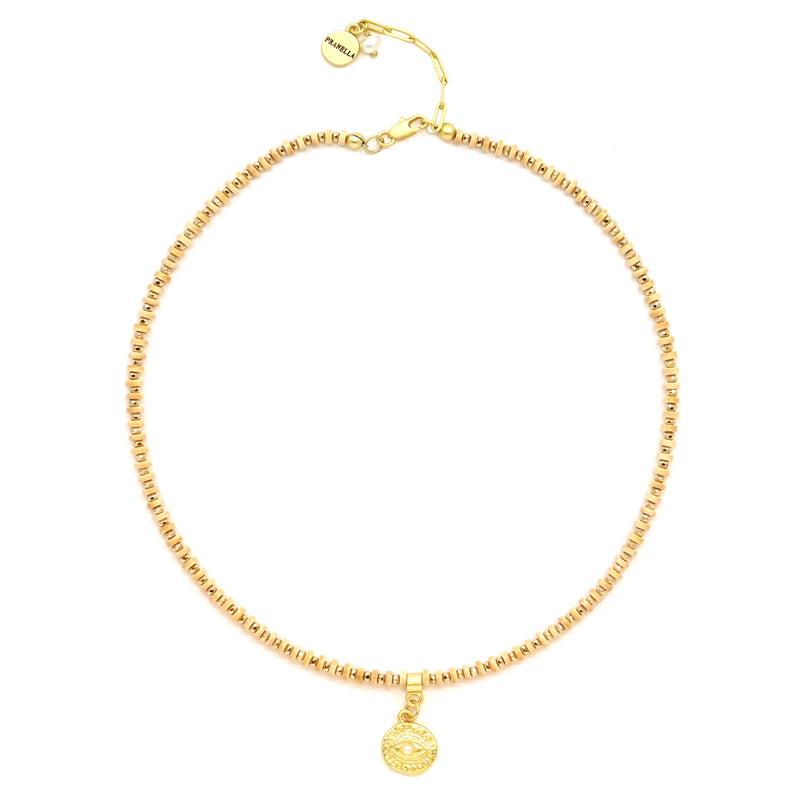 Brandy Golden Eye Necklace