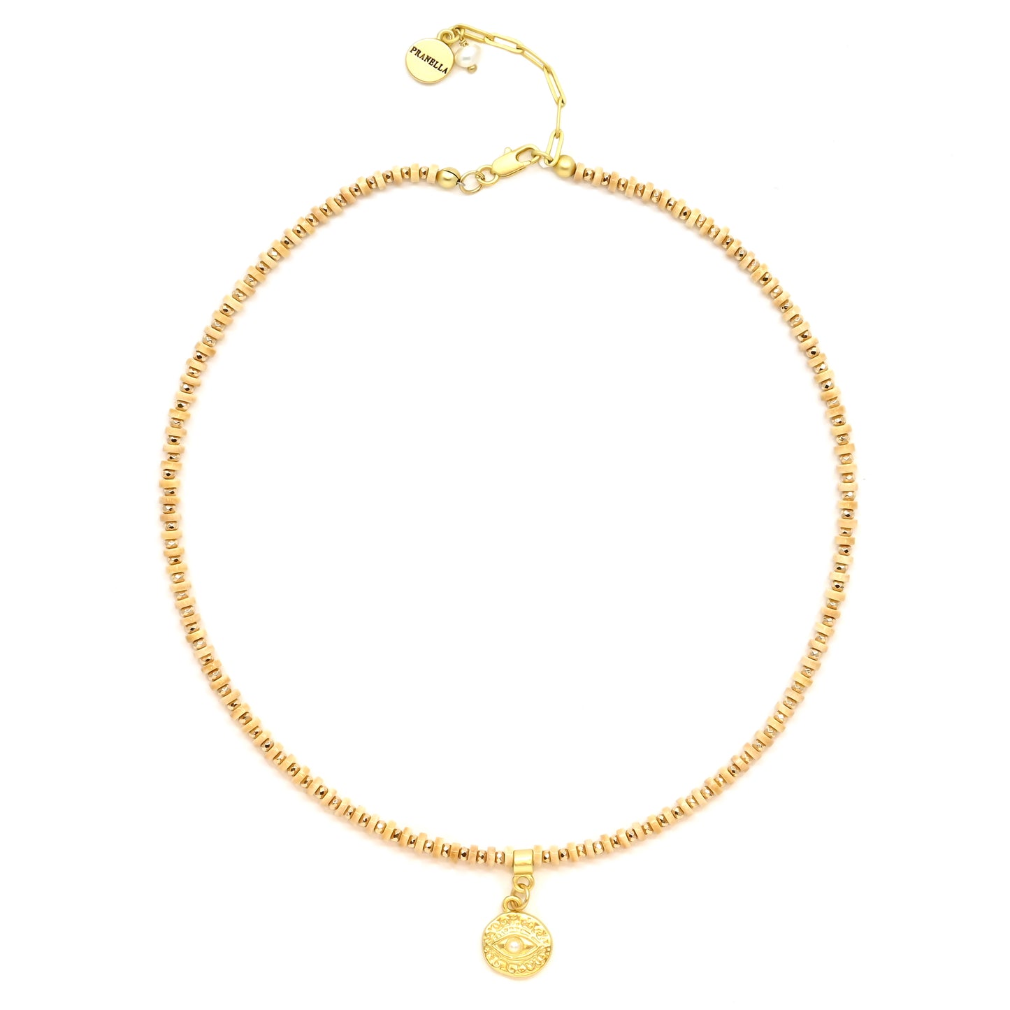 Load image into Gallery viewer, Brandy Golden Eye Necklace - Necklace
