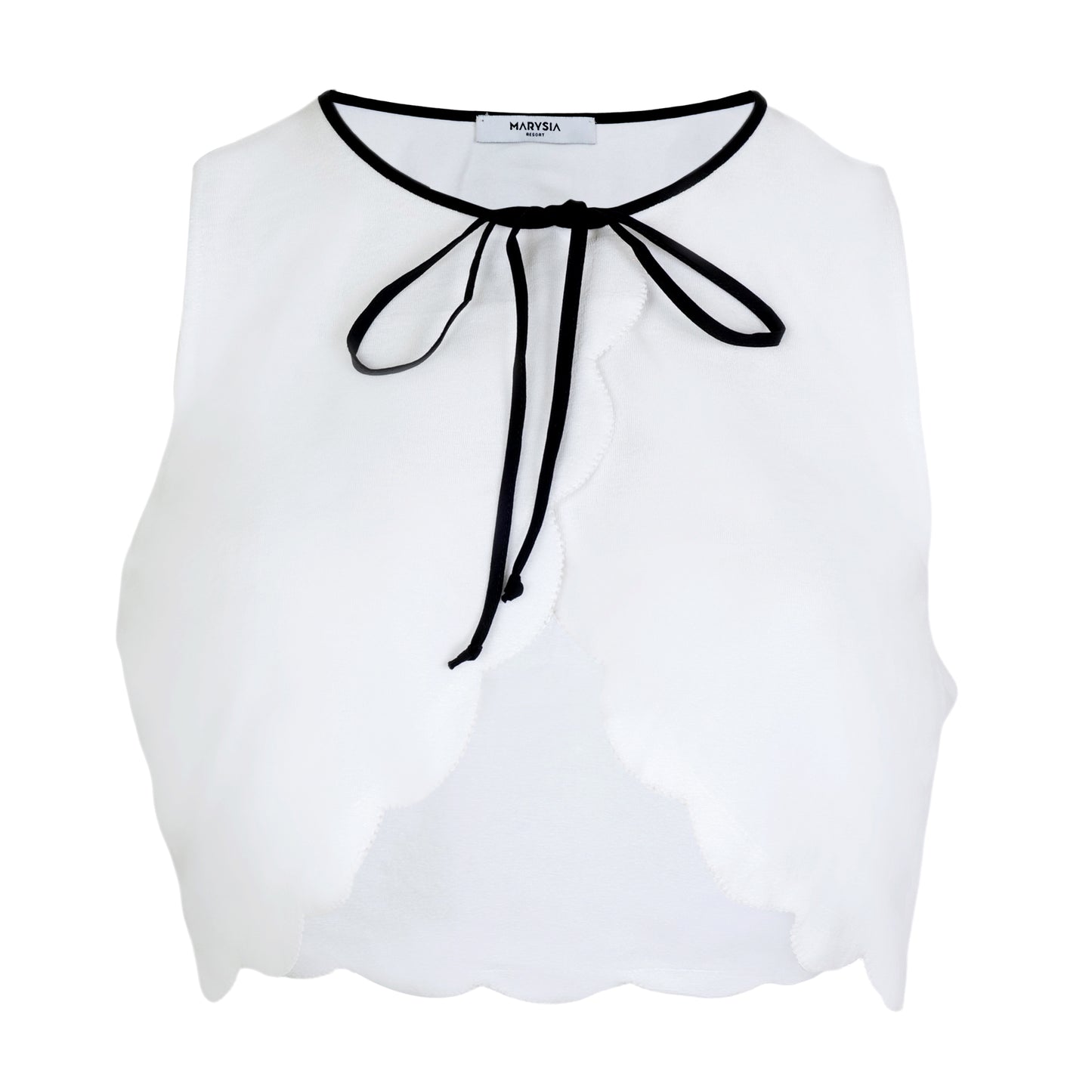 Bellini Top Coconut With Black Contrast - Top