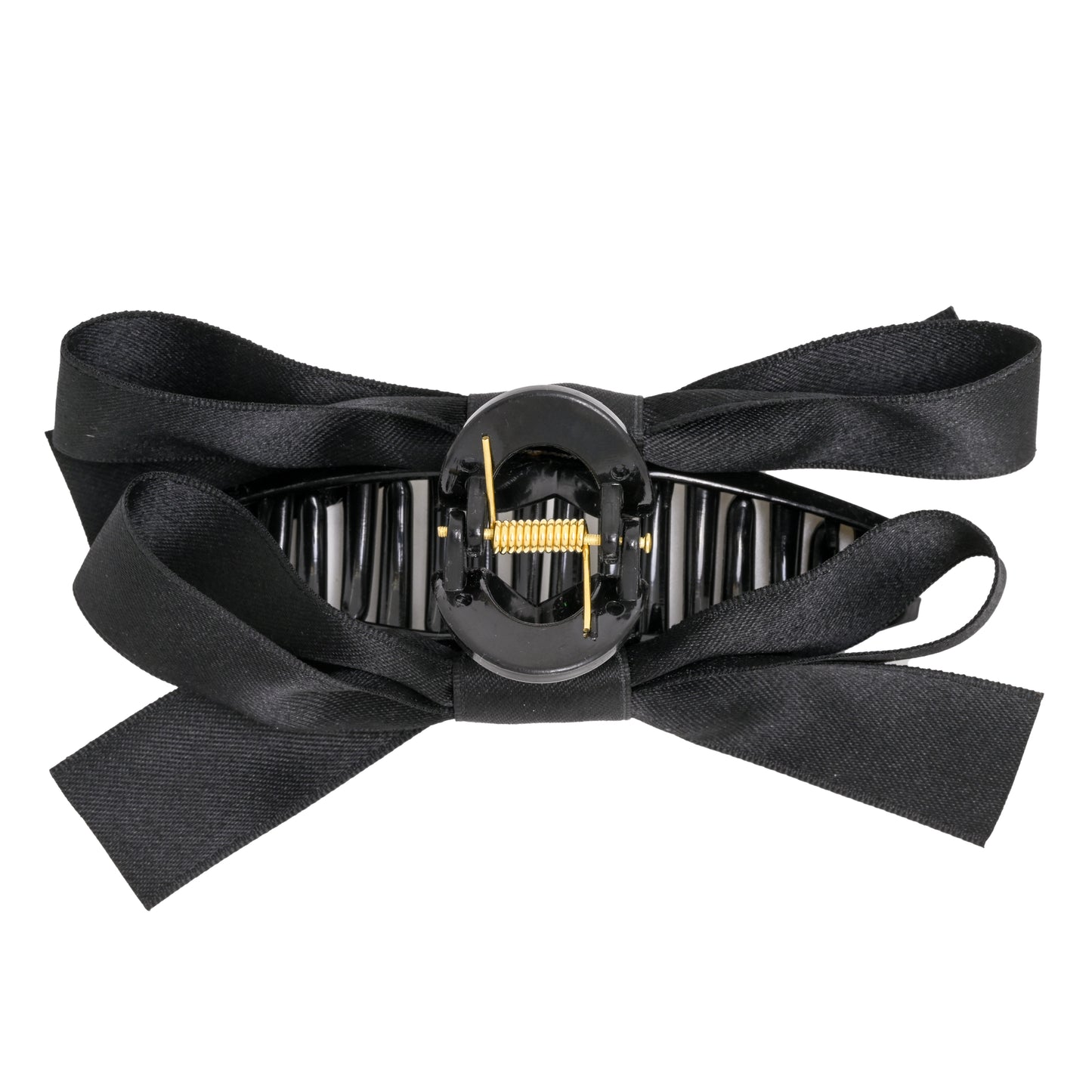 Load image into Gallery viewer, Large Claw Clip With Bow Black - Hair Accesories
