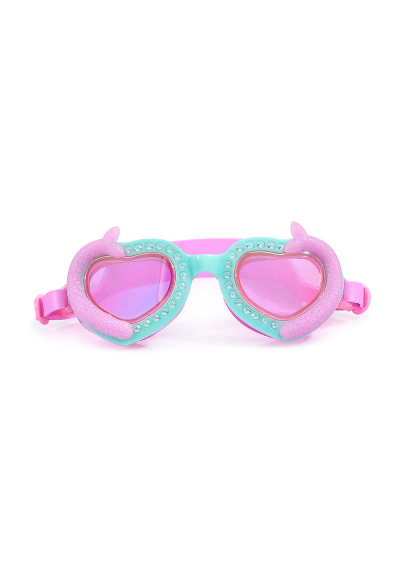 Pearly Pink Mermaid Tail Swim Goggles