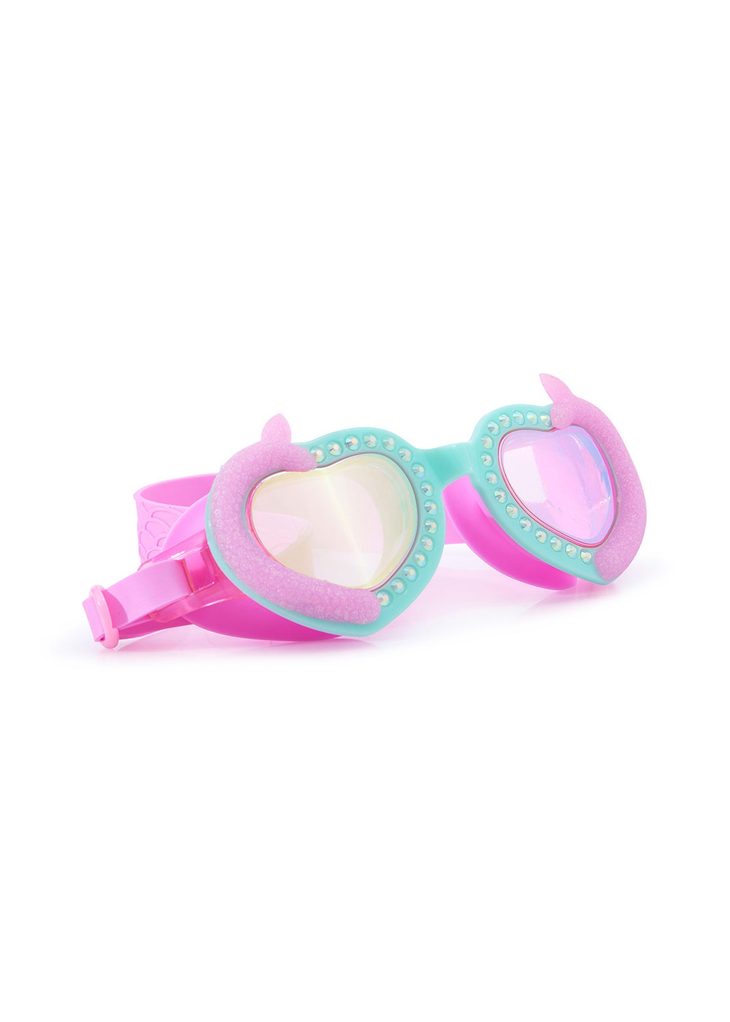 Load image into Gallery viewer, Pearly Pink Mermaid Tail Swim Goggles - Goggles

