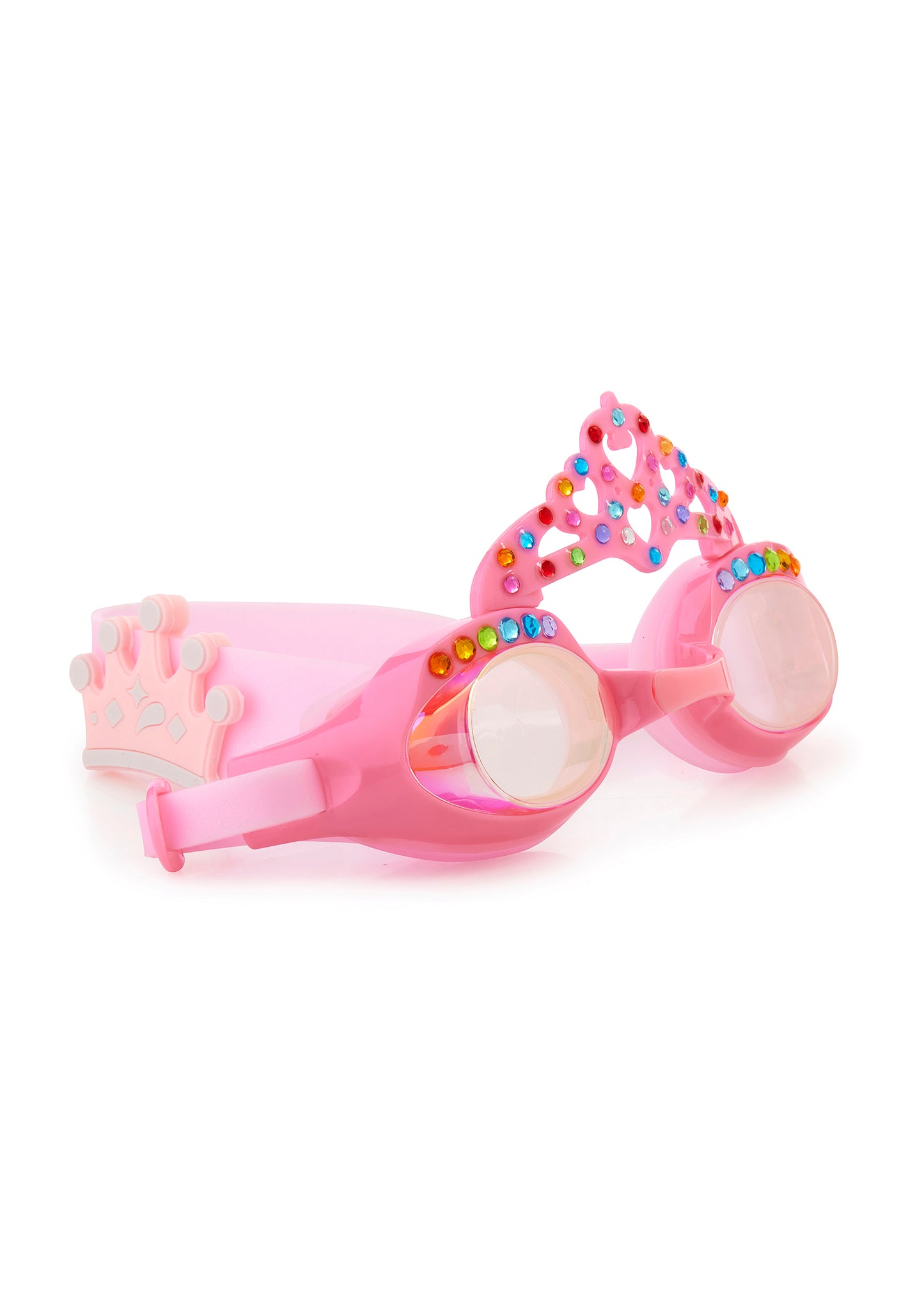 Load image into Gallery viewer, Princess Crown Peach Pink Swim Goggles - Goggles
