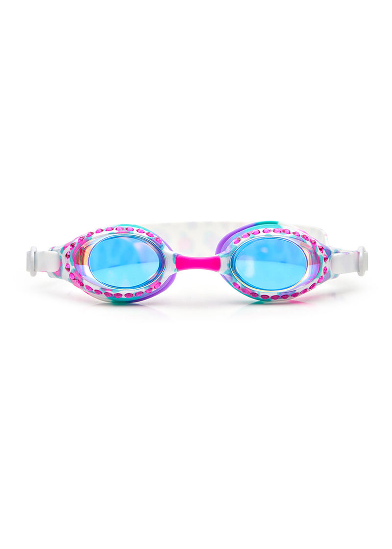Purrincess Pink Cati B Cheetah Printed Frame Swim Goggles