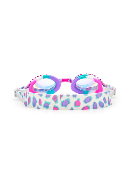Load image into Gallery viewer, Purrincess Pink Cati B Cheetah Printed Frame Swim Goggles - Goggles
