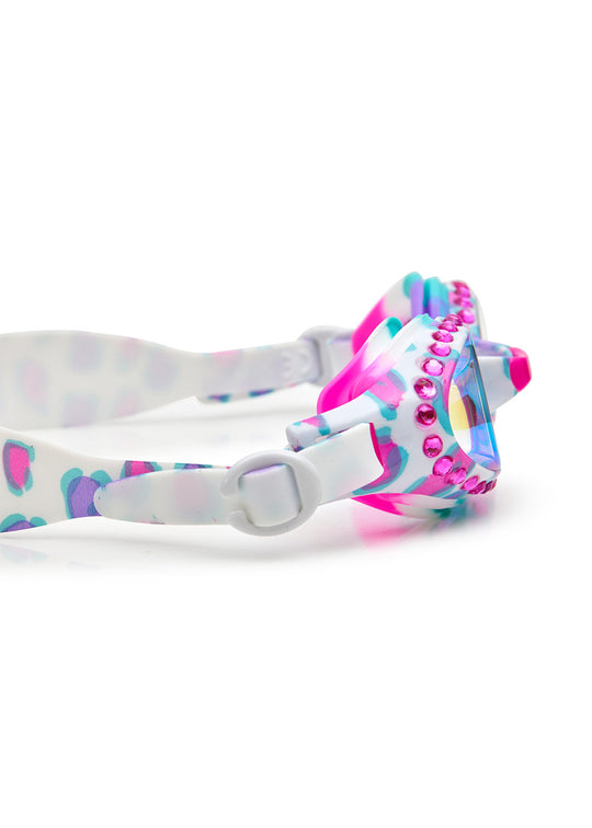 Load image into Gallery viewer, Purrincess Pink Cati B Cheetah Printed Frame Swim Goggles - Goggles
