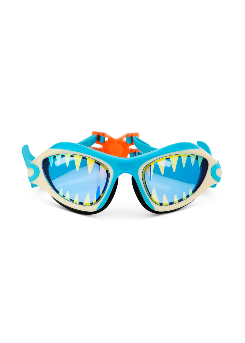 Shark Tooth White Megamouth Swim Goggles