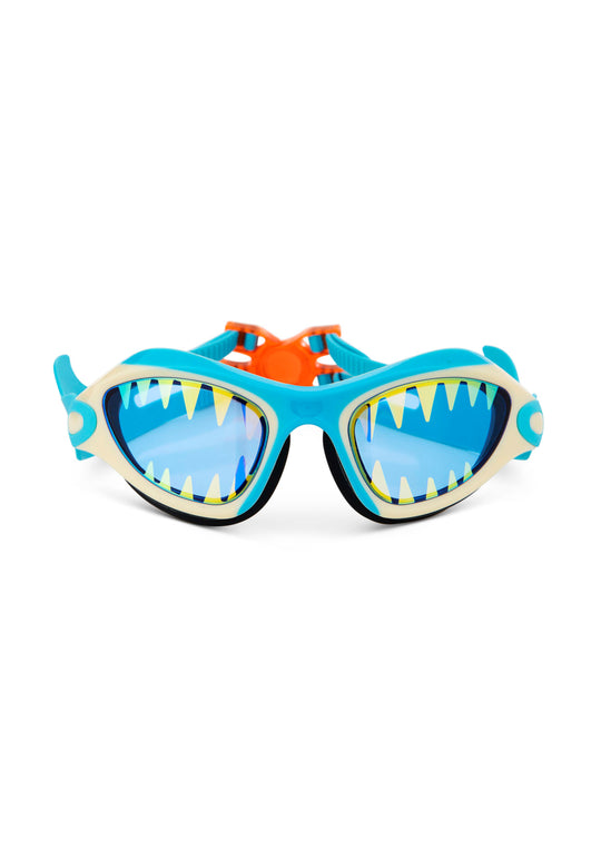 Load image into Gallery viewer, Shark Tooth White Megamouth Swim Goggles - Goggles
