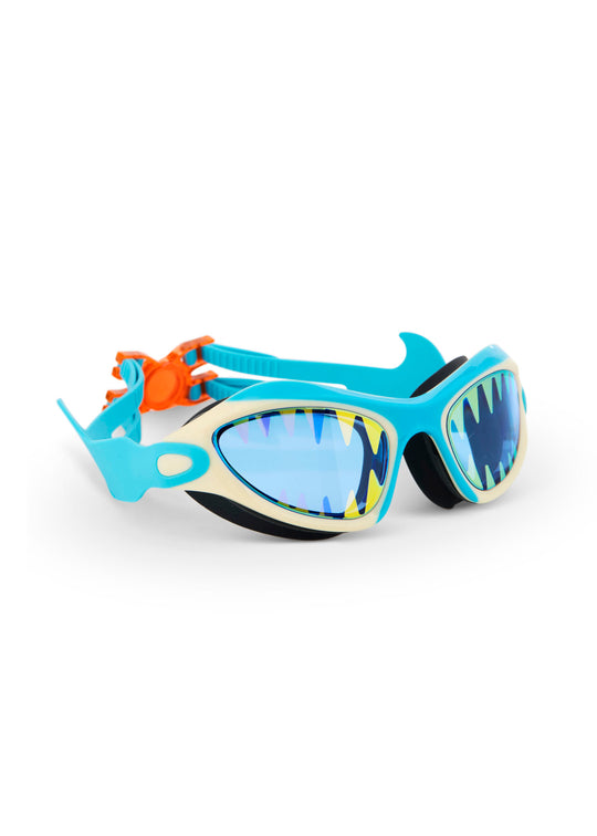 Load image into Gallery viewer, Shark Tooth White Megamouth Swim Goggles - Goggles

