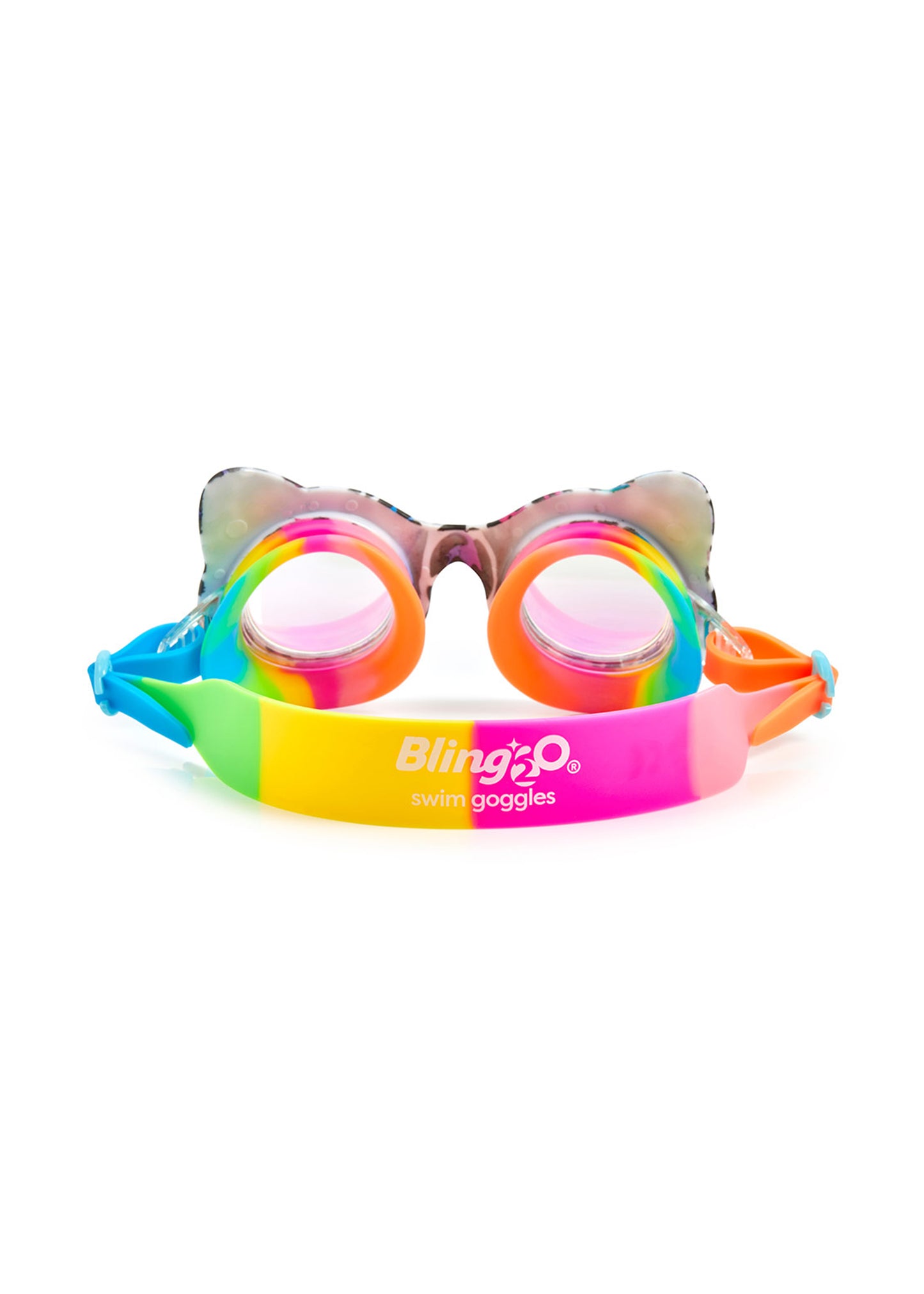 Load image into Gallery viewer, Talk To Paw Midnight Meow Multi Color Swim Goggles - Goggles
