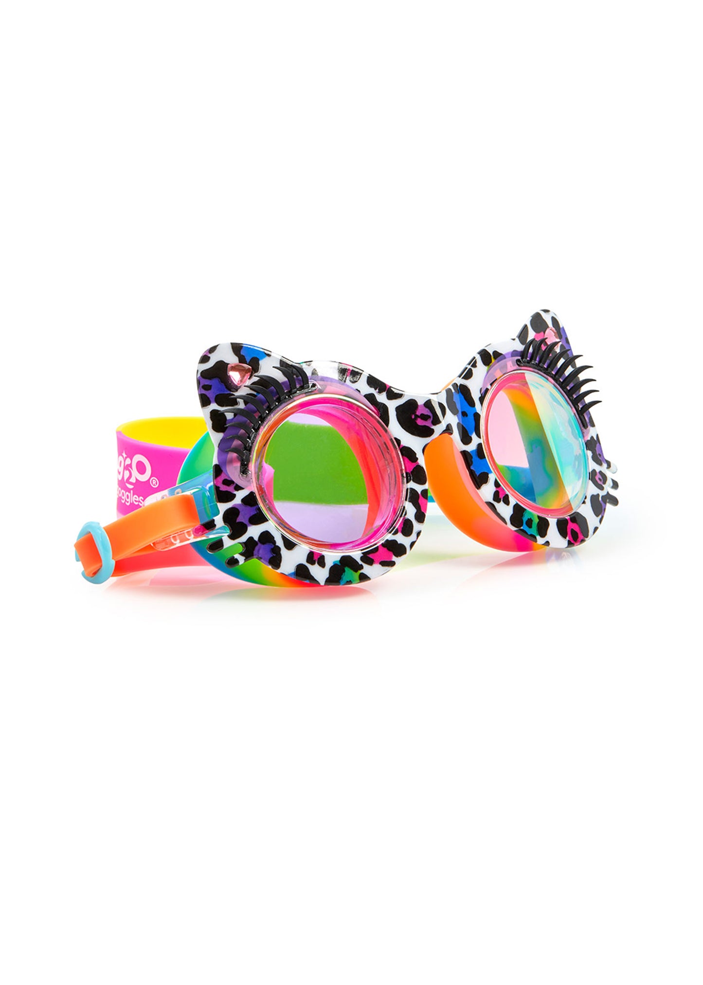 Load image into Gallery viewer, Talk To Paw Midnight Meow Multi Color Swim Goggles - Goggles

