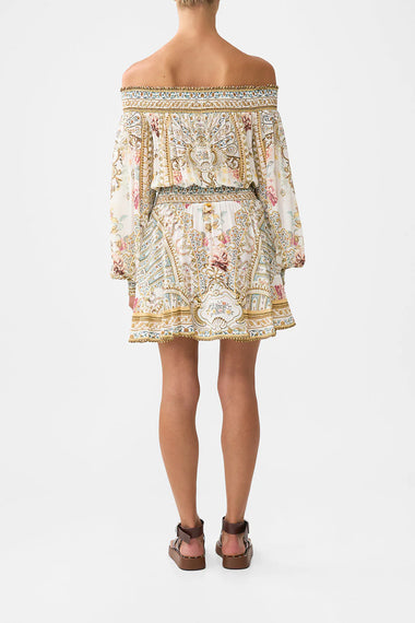 Off Shoulder Short Dress Ottoman Dynasty