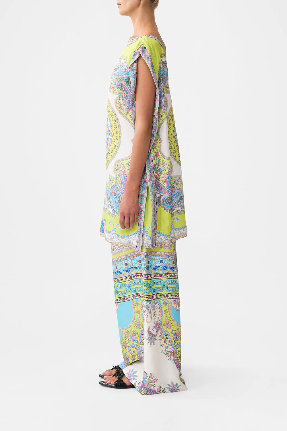 Load image into Gallery viewer, Gusset Tunic Short Kaftan Magic Carpet Ride
