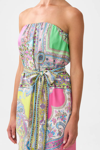 Tie Waist Strapless Jumpsuit Magic Carpet Ride