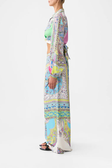 Wide Leg Trousers with Front Pocket Magic Carpet Ride