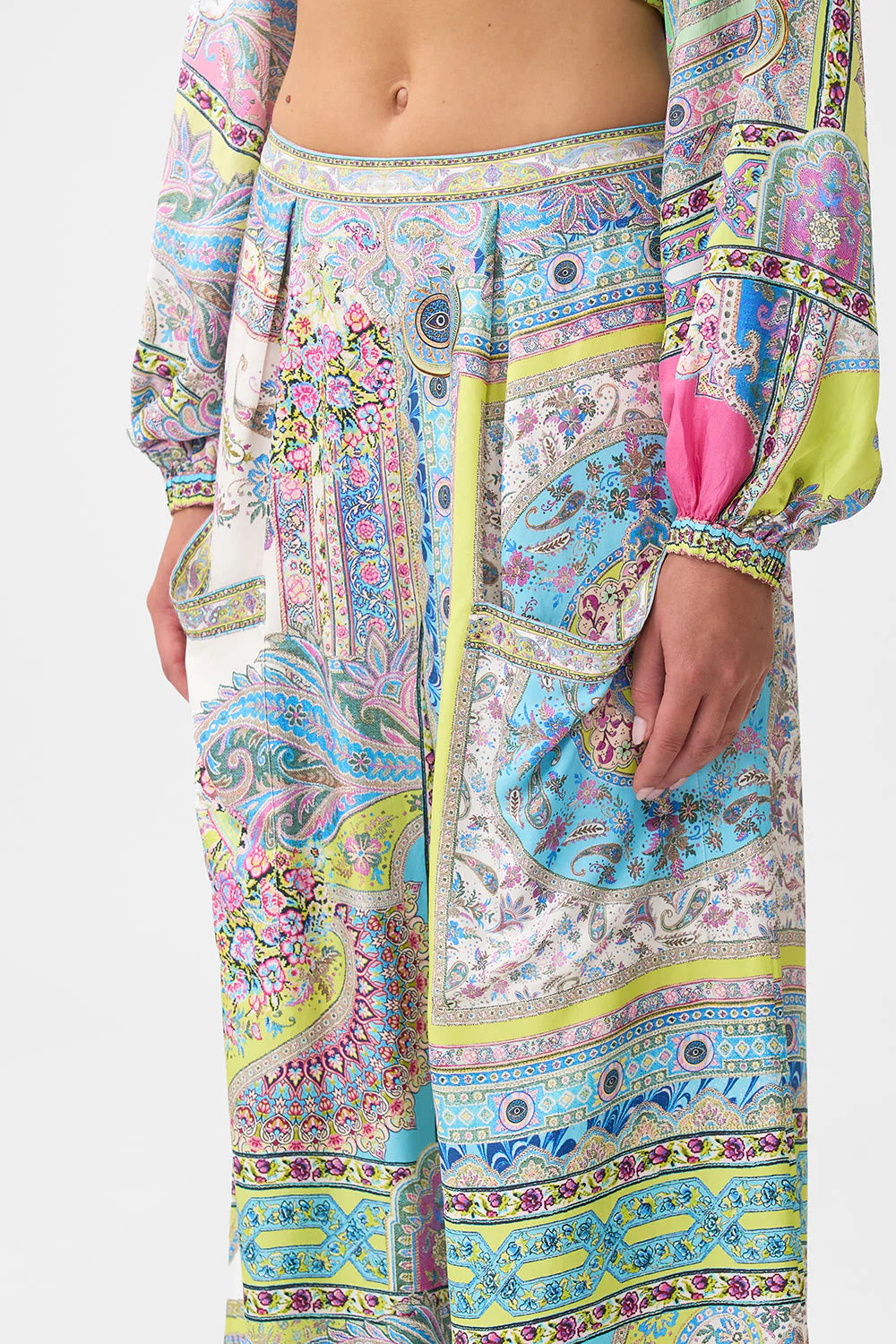 Load image into Gallery viewer, Wide Leg Trousers with Front Pocket Magic Carpet Ride

