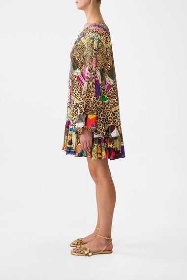 A Line Frill Dress Embroidered Ever After