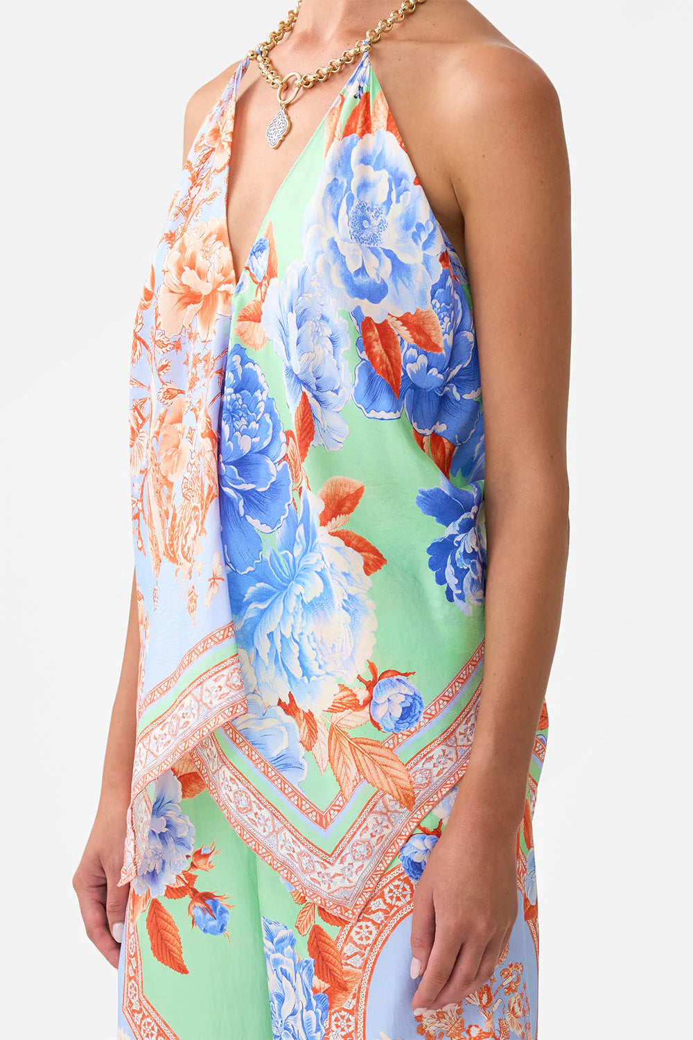 Load image into Gallery viewer, Knotted Scarf Top Topkapi Pop
