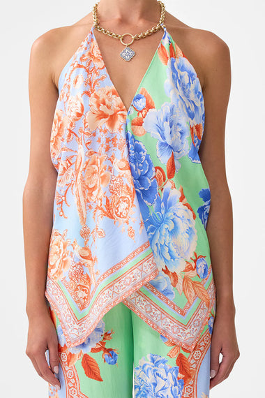 Knotted Scarf Top Topkapi Pop
