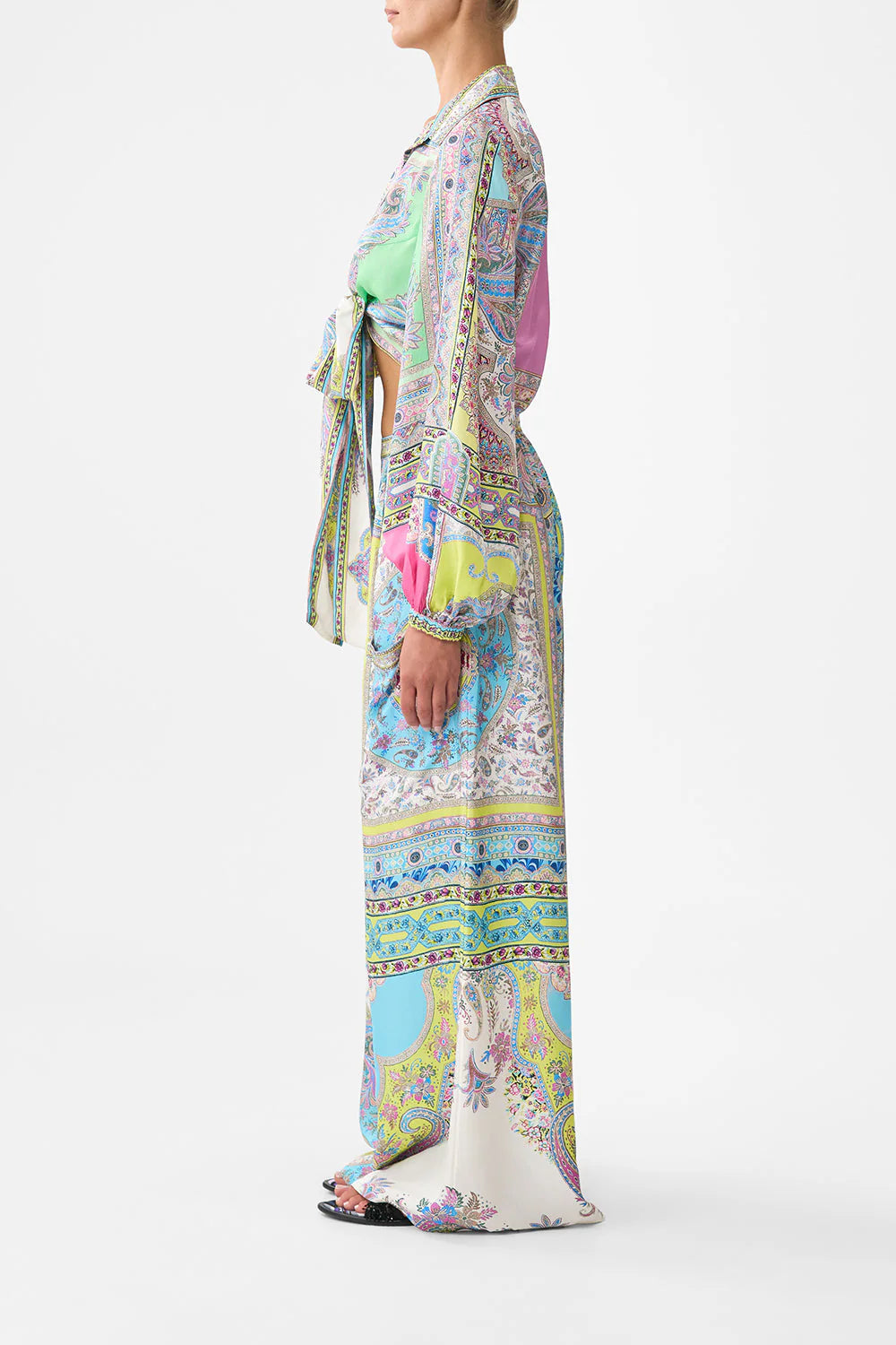 Load image into Gallery viewer, Cropped Wrap Shirt Magic Carpet Ride
