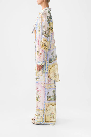 Wide Leg Waisted Pant Botanical Ballads