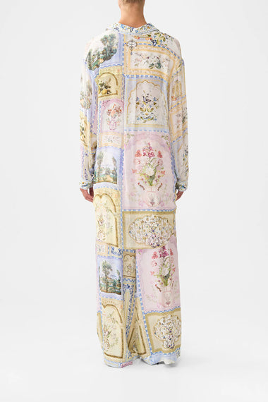 Shirt Tunic with Side Buttons Botanical Ballads