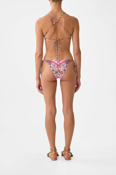 Embroidered Tri Bikini Patchwork Panorama