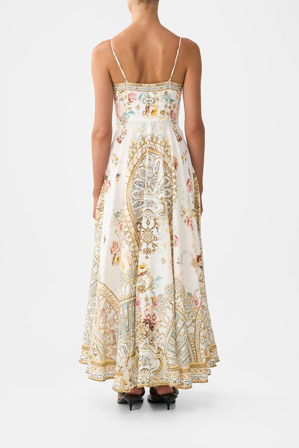 Load image into Gallery viewer, Long Dress with Tie Front Ottoman Dynasty
