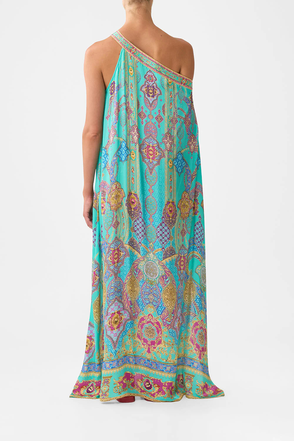 Load image into Gallery viewer, One Shoulder Kaftan with Neckband The Concubines Corridor
