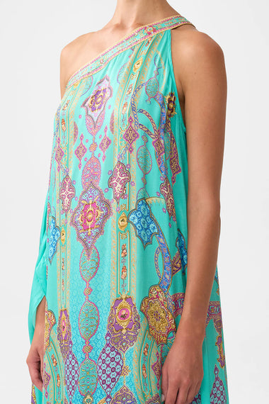 One Shoulder Kaftan with Neckband The Concubines Corridor