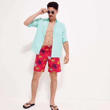 Caroubis Lagoon Linen Shirt