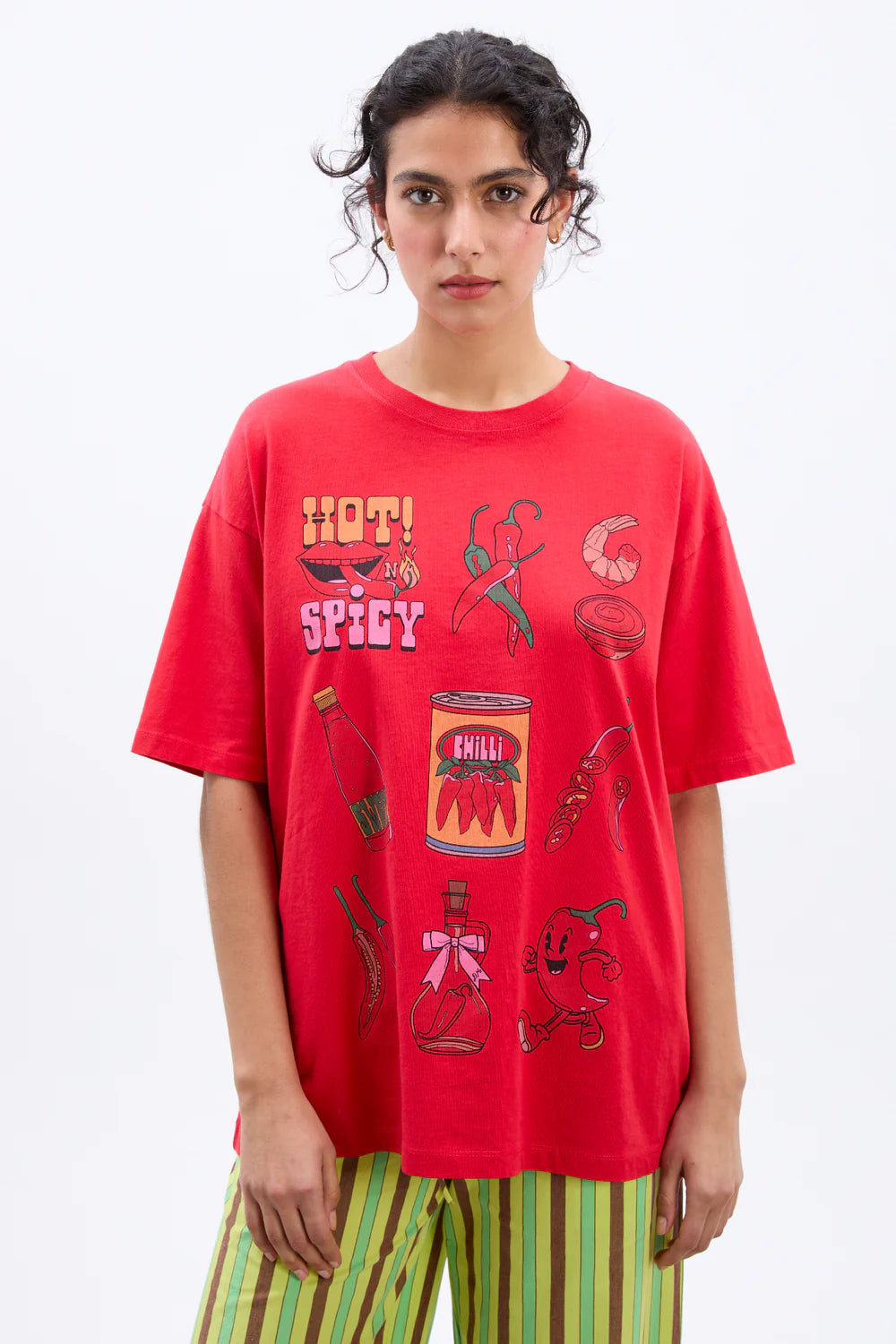 Load image into Gallery viewer, Chilli Boyfriend Tee Red
